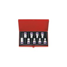 Набір торцевих головок KING TONY в головці 1/2", HEX, 4-17 мм, L = 80 мм, 9 шт (4120PR)