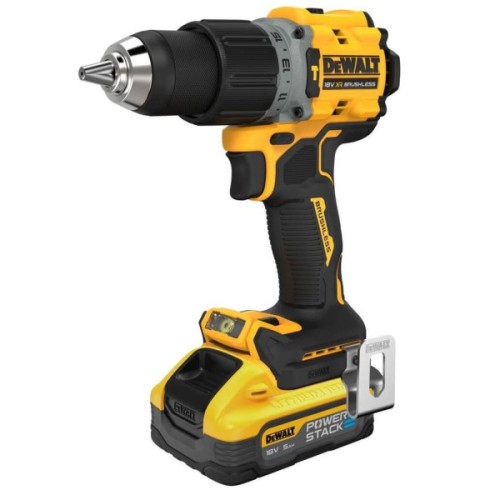 Шуруповерт DeWALT XR Li-Ion PowerStack 18 В, 2x5Ah, 90 Нм, 0-650/0-2000 об/хв, TSTAK (DCD805H2T)