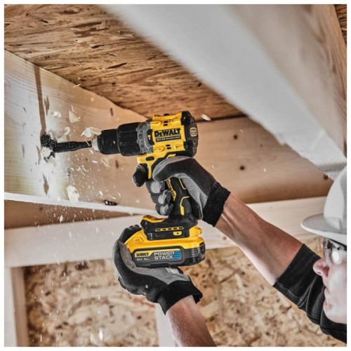 Шуруповерт DeWALT XR Li-Ion PowerStack 18 В, 2x5Ah, 90 Нм, 0-650/0-2000 об/хв, TSTAK (DCD805H2T)