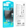 Зарядний пристрій HOCO C140A Smart USB QC3.0 + USB to cable Micro Black (6942007627801)