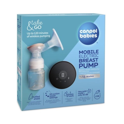 Молоковідсмоктувач Canpol babies мобільний електричний Take&Go (12/211)