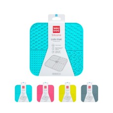 Універсальний посуд для тварин WAUDOG Silicone Килимок для злизування 19х19х1 см блакитний (23522)