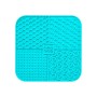 Універсальний посуд для тварин WAUDOG Silicone Килимок для злизування 19х19х1 см блакитний (23522)