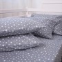 Постільна білизна MirSon 012 Grey Stars Фланель 200х220 Євро (2200009653131)