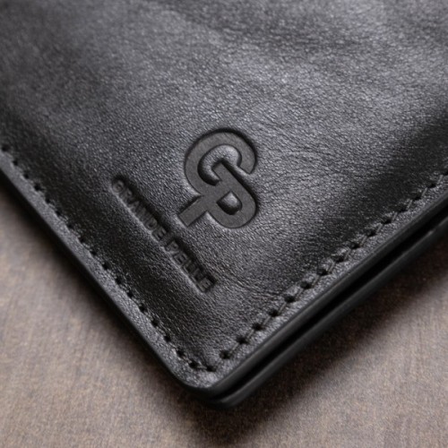 Портмоне Grande Pelle Шкіряне Чорне (11554)