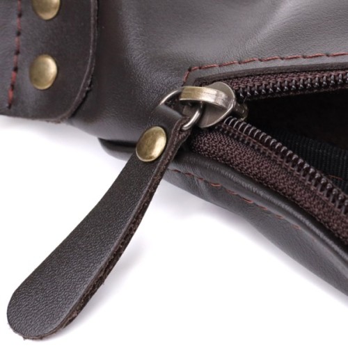 Сумка Shvigel З натуральної шкіри Коричнева (23135)