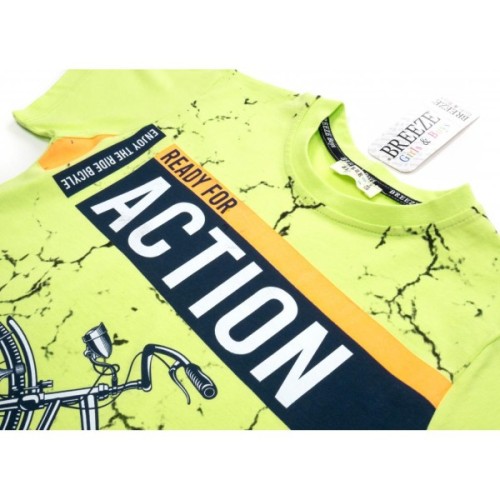 Набір дитячого одягу Breeze з велосипедом (15148-128B-green)