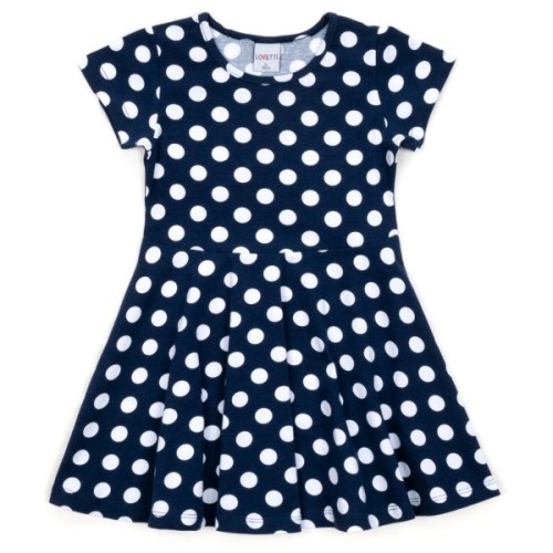Плаття дитяче Lovetti в горошок (5910-68-92G-blue)