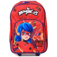Рюкзак дитячий Perletti Miraculous LadyBug на колесах, червон (P13119)