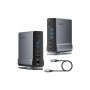 Концентратор Vention USB-C 15-in-1 2xHDMI + DisplayPort + RJ45 + SD/TF + 3.5mm gray (TPUH0)