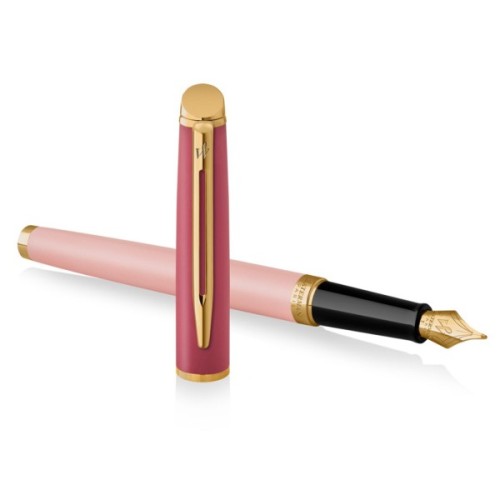 Ручка пір'яна Waterman HEMISPHERE Colour Blocking Pink GT  FP F (12 581)