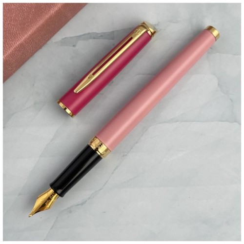 Ручка пір'яна Waterman HEMISPHERE Colour Blocking Pink GT  FP F (12 581)