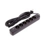 Мережевий фільтр живлення PowerPlant 7м, 6 розеток,USB, Type-C (YS-N6086/7c) (EX610686)