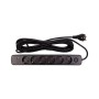 Мережевий фільтр живлення PowerPlant 7м, 6 розеток,USB, Type-C (YS-N6086/7c) (EX610686)