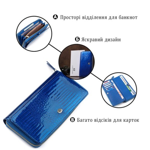 Гаманець ST Leather Синій (18435)