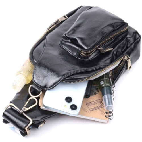 Сумка Vintage Жіноча з екошкіри Чорна (22776)