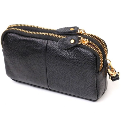 Сумка Vintage З натуральної шкіри Чорна (22088)