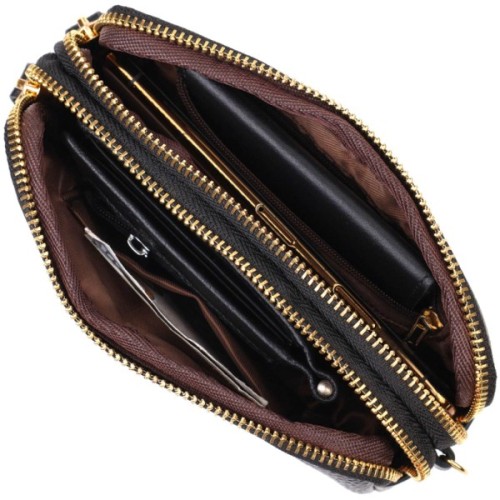 Сумка Vintage З натуральної шкіри Чорна (22088)