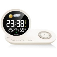 Настільний годинник Technoline Wireless Mobile Charging White (DAS302479)