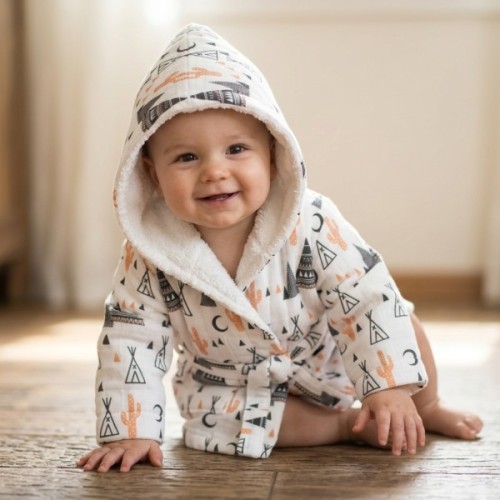 Халат дитячий Bibaby махровий (66265-86-cream)
