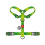 Шлея для собак WAUDOG Nylon Mono анатомічна H-подібна з QR паспортом, пластиковий фастекс, L салатова (54585)