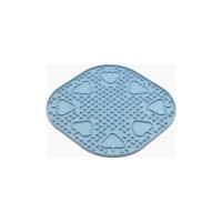 Універсальний посуд для тварин Fiboo Snoopy килимок для злизування ласощів та їжі, 25х25 см блакитний (FIB0255)