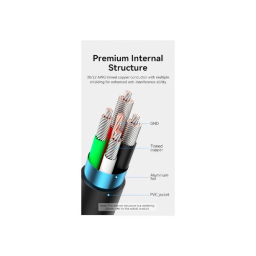 Дата кабель USB 2.0 AM to USB-C 1.5m 3.0A 18W PVC black Vention (CTHBG)