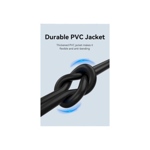 Дата кабель USB 2.0 AM to USB-C 1.5m 3.0A 18W PVC black Vention (CTHBG)