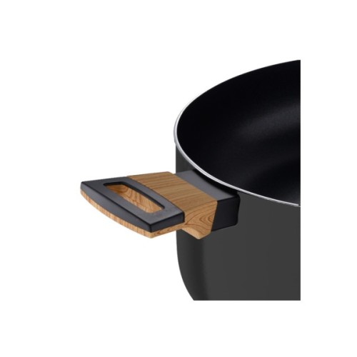 Каструля Bergner Earth black, з кришкою 28 см, 6 л (BG-32037-BK)