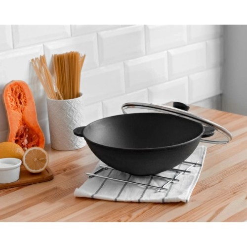 Сковорода Brizoll чавунна WOK 4,7 л 300х103 мм (W30)