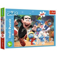 Пазл Trefl The Smurfs Уроки тата Смурфа 100 елементів (5900511164817)