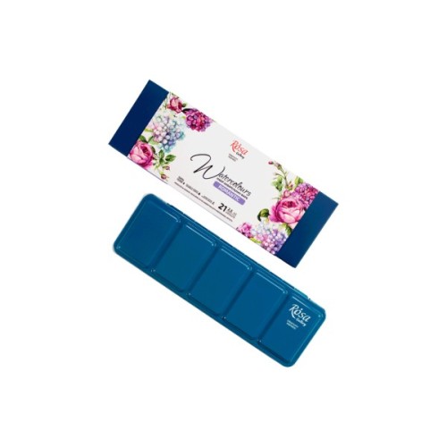 Акварельні фарби Rosa Gallery Romantic в металевому пеналі Бірюза 21 колір кювета (4823098525745)