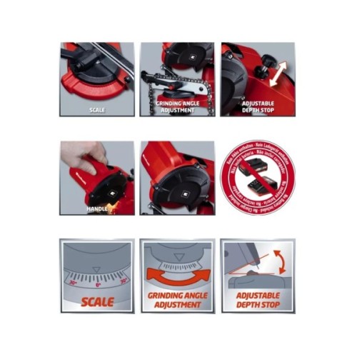 Точильний верстат Einhell для заточування ланцюгів GE-CS 18 Li - Solo, 18В PXC (без АКБ та ЗП) (4499940)