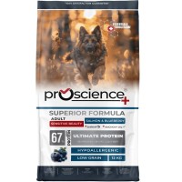 Сухий корм для собак ProScience Adult Dog Salmon & Blueberry 12 кг (8694686407691)