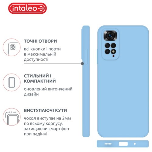 Чохол до мобільного телефона Intaleo SoftShell Xiaomi Redmi Note 11 Light Blue (1283126558290)