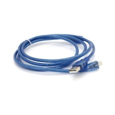 Дата кабель USB 2.0 AM to Micro 5P 1.5m blue Voltronic (YT-AM/Mc-1.5B/05500)
