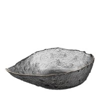 Салатник Ardesto Leaf 21.5см, скло, сірий (AR5011)