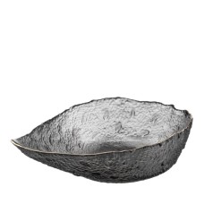 Салатник Ardesto Leaf 21.5см, скло, сірий (AR5011)