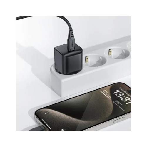 Зарядний пристрій Acefast USB-C 30W Gan A77 mini Fast Charger Black (6974316282662)