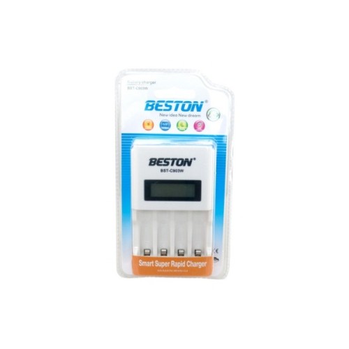 Зарядний пристрій для акумуляторів Beston BST-C903W 4slots for AA/AAA, Ni-MH/Ni-CD (AAB1850)