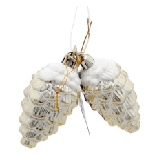 Ялинкова іграшка Chomik Шишки 9 см, 2 шт, золоті (5900779895386_1)