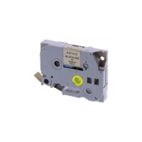 Стрічка для принтера етикеток UKRMARK RL-B-T831P-BK/GO, аналог TZE831. 12 мм х 8 м (900257)