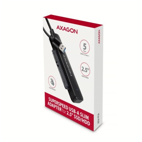 Адаптер AXAGON USB 3.0 AM to SATA 2.5" SSD/HDD 5Gbps black (ADSA-FP2A)