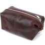 Косметичка Shvigel Шкіряна вінтажна Коричнева (16398)