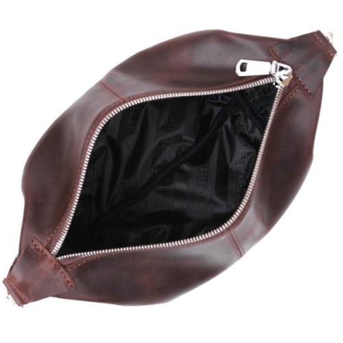 Косметичка Shvigel Шкіряна вінтажна Коричнева (16398)