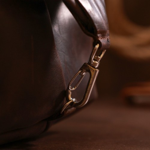 Косметичка Shvigel Шкіряна вінтажна Коричнева (16398)