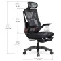 Офісне крісло Mealux Black Red (HF-G30 F/RB)