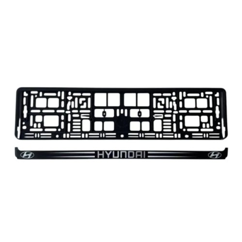 Рамка номерного знака Poputchik Hyundai (24-106-IS)