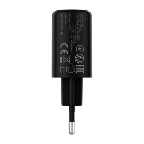 Зарядний пристрій Canyon OnCharge 200 20W 1xPD EU Black (CNE-CHA200-11)