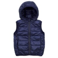 Жилет дитячий Kurt пуховий з капюшоном (V-HT-580T-92-blue)